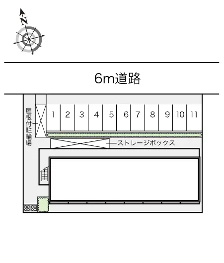 ★手数料０円★加西市北条町横尾１丁目　月極駐車場（LP）